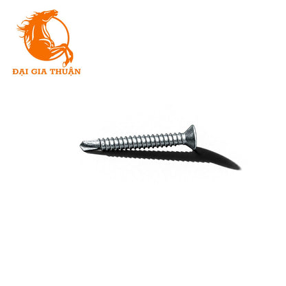 VÍT NGÓI MẠ KẼM NHÚNG NÓNG with a slotted head, shown on a plain white background with a cast shadow. The orange 'ĐẠI GIA THUẬN' logo is visible in the top-left corner.